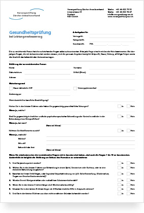 Gesundheitsprüfung bei Leistungsverbesserung