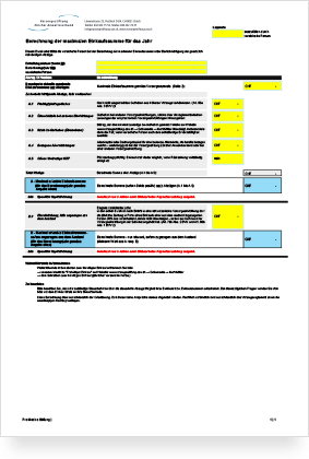 Berechnung maximale Einkaufssumme